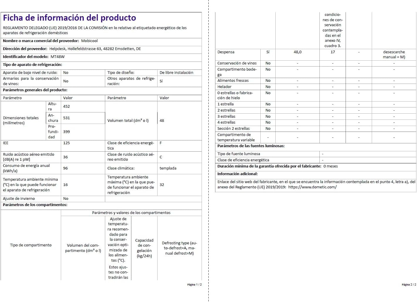Glacière électrique portable 12/230V MT48W Mobicool - FREEZEME