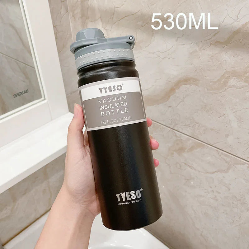 530ML  Thermal Water Bottle Stainless Steel Coffee Thermal Mug Vacuum Flask Insulated Sport Travel Thermos Cup Kettle