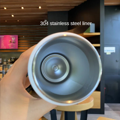 530ML  Thermal Water Bottle Stainless Steel Coffee Thermal Mug Vacuum Flask Insulated Sport Travel Thermos Cup Kettle