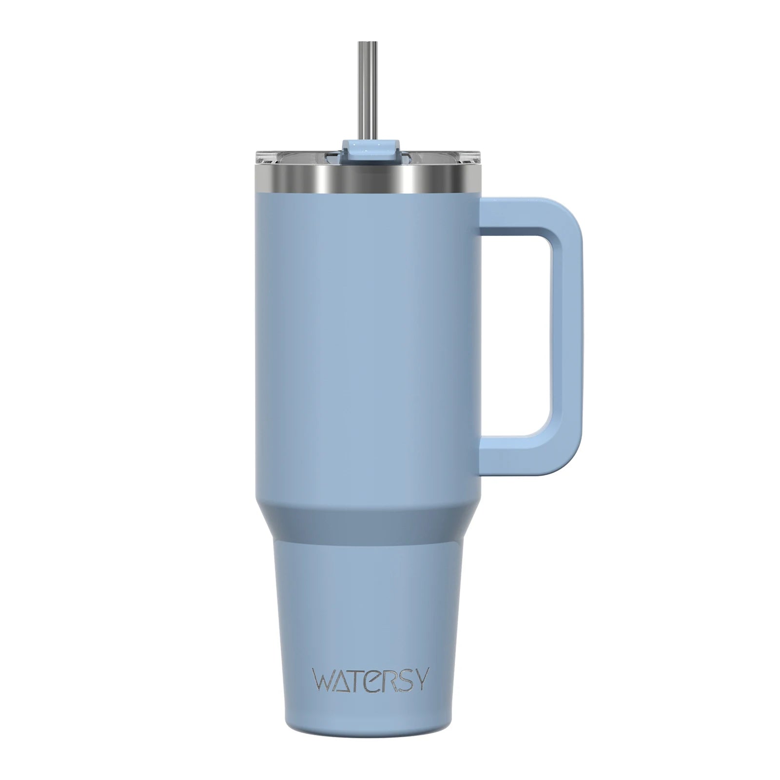 40Oz/1200Ml Tumbler with Handle and Straw Lid Large Capacity Stainless Steel Thermal Cup Keep Coffee Beer Cold Vacuum