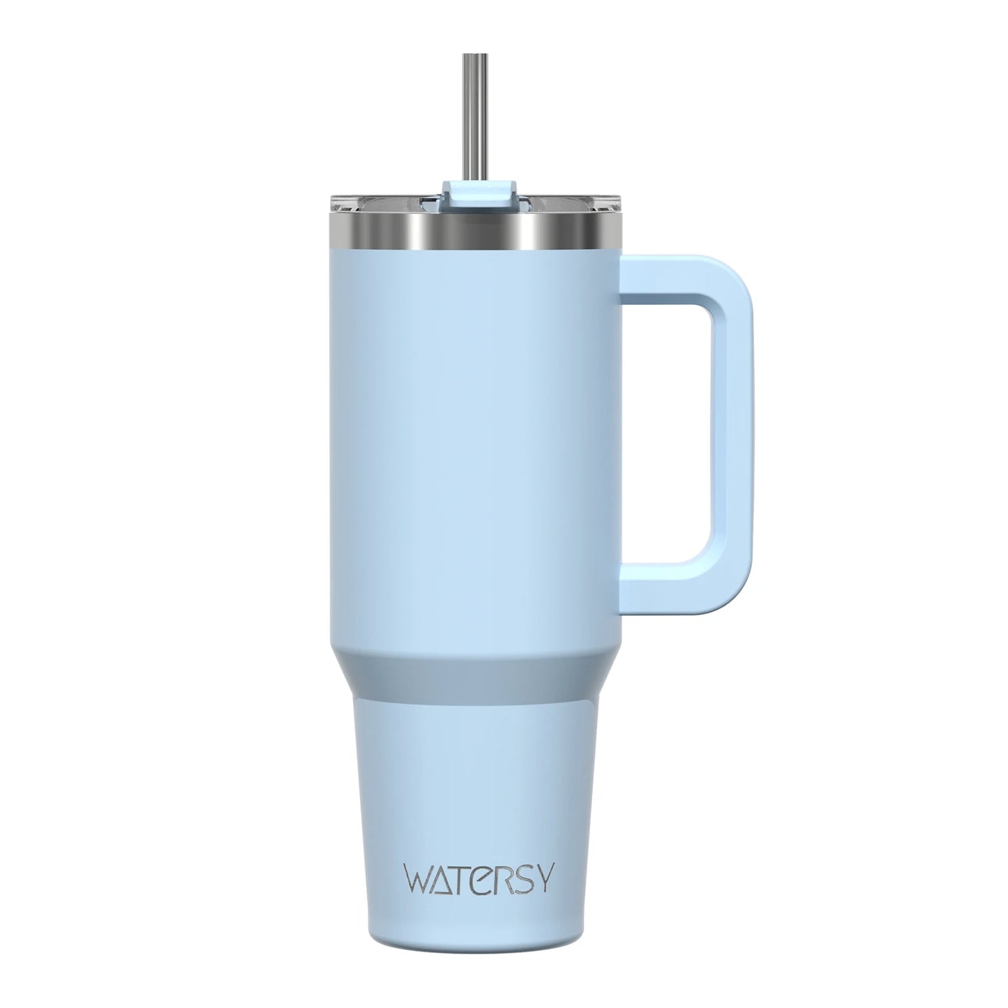 40Oz/1200Ml Tumbler with Handle and Straw Lid Large Capacity Stainless Steel Thermal Cup Keep Coffee Beer Cold Vacuum
