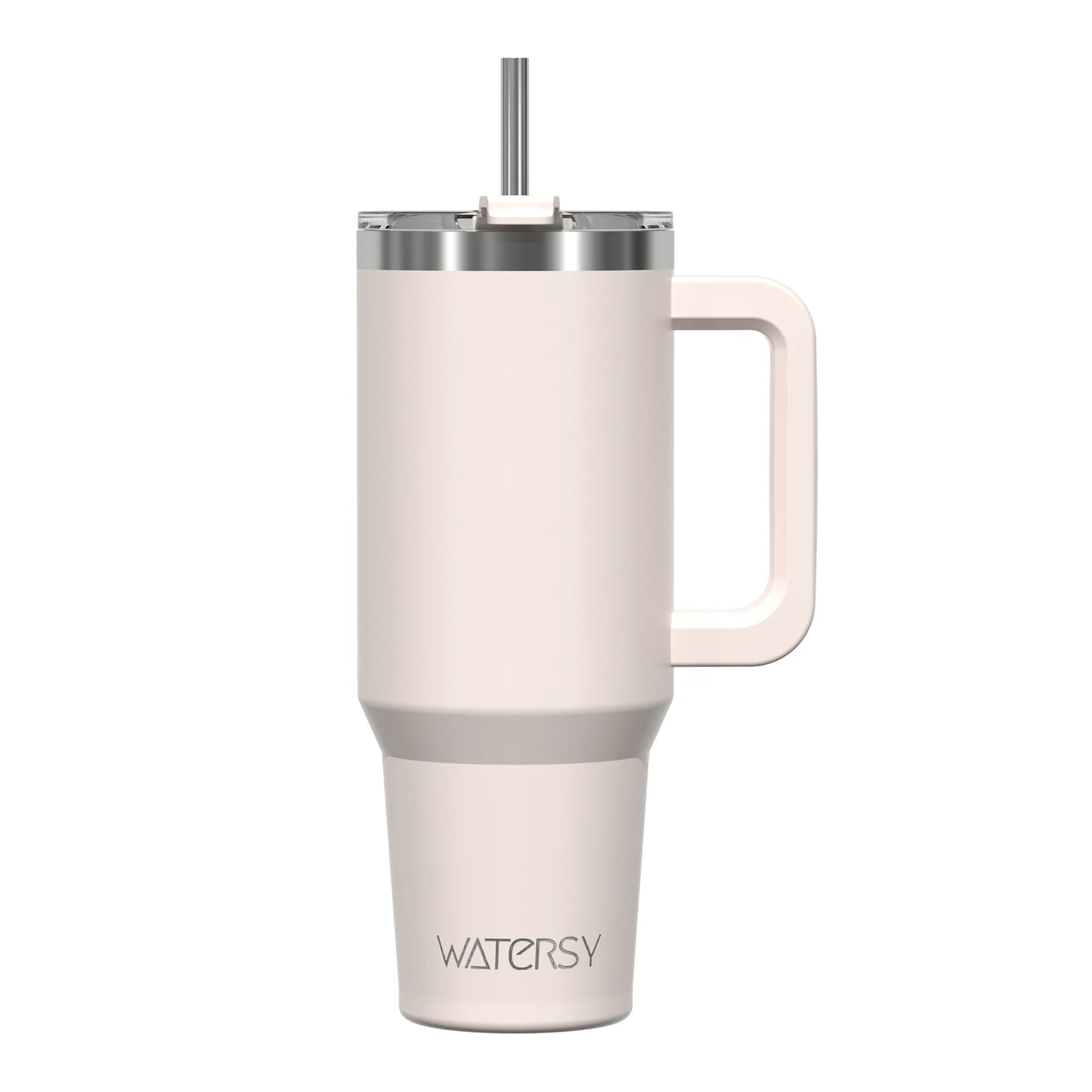 40Oz/1200Ml Tumbler with Handle and Straw Lid Large Capacity Stainless Steel Thermal Cup Keep Coffee Beer Cold Vacuum