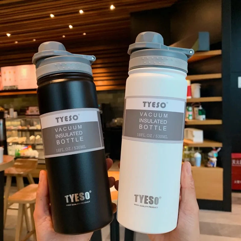 530ML  Thermal Water Bottle Stainless Steel Coffee Thermal Mug Vacuum Flask Insulated Sport Travel Thermos Cup Kettle