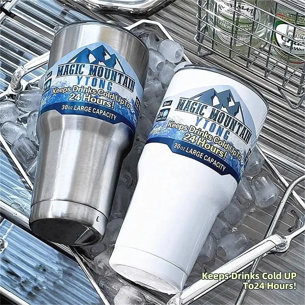 New Fashion Thermo Bottle 30Oz Car Cup Termos Stainless Steel Coffee Beer Juice Mugs Water Thermos for Men Free Shipping 스포츠 물병
