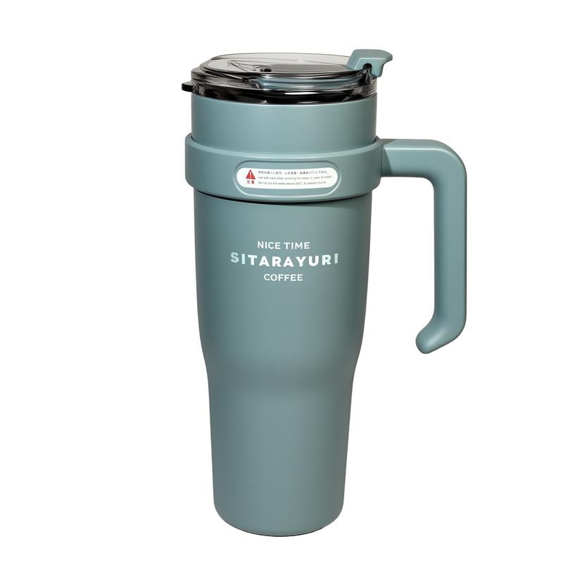 3-Pack Insulated Stainless Steel Water Bottles - Two 40 Oz Tumblers & One Cooler with Lids & Straws - Non-Bpa Free & Portable Travel Set