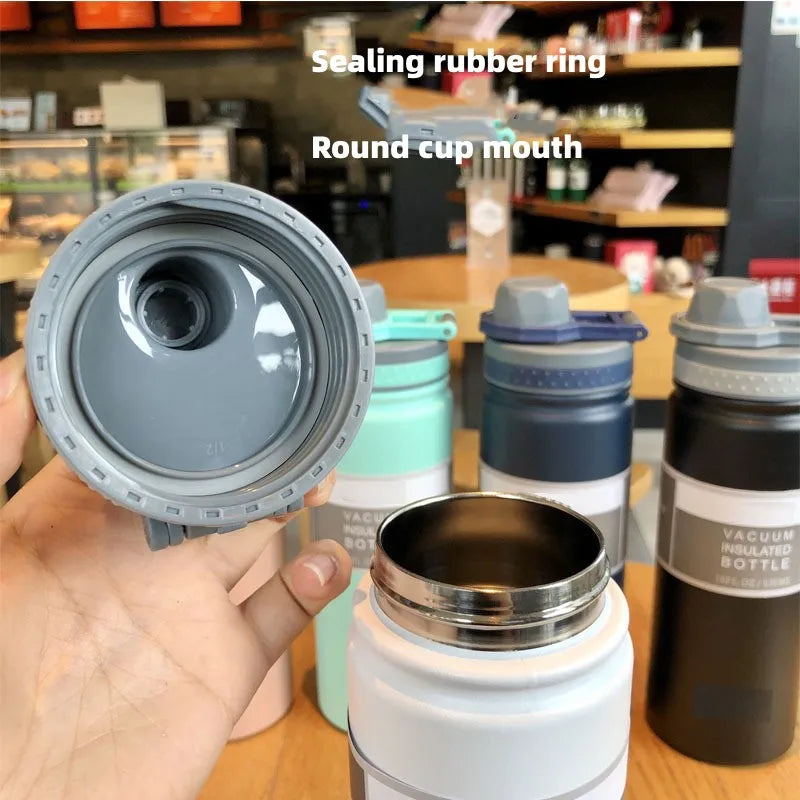 530ML  Thermal Water Bottle Stainless Steel Coffee Thermal Mug Vacuum Flask Insulated Sport Travel Thermos Cup Kettle