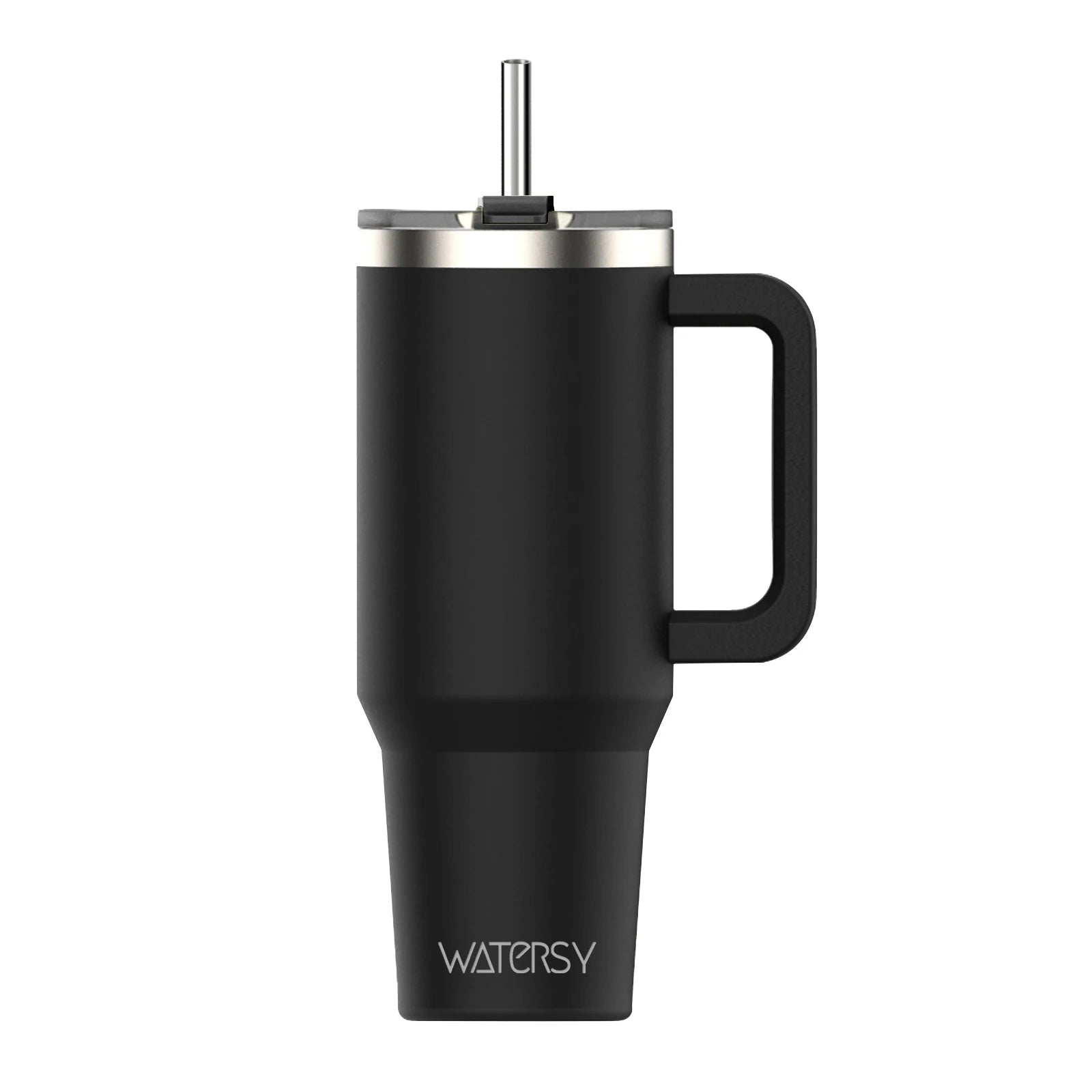 40Oz/1200Ml Tumbler with Handle and Straw Lid Large Capacity Stainless Steel Thermal Cup Keep Coffee Beer Cold Vacuum