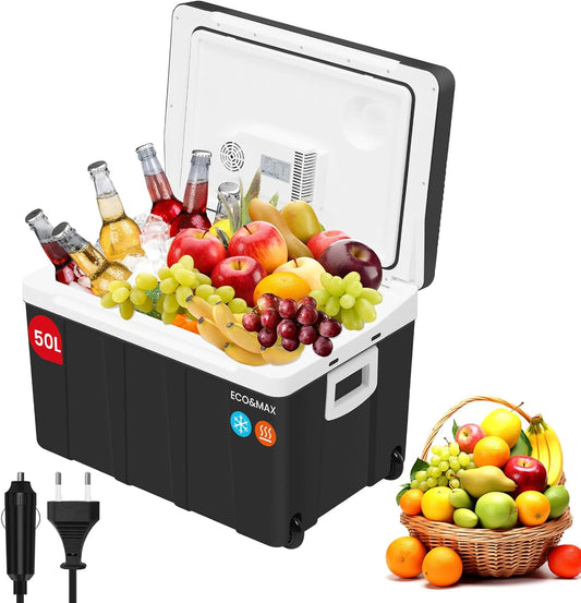 WOLTU Mini Réfrigérateur pour Voiture & Camping, Glacière à Roulettes, Chaud-Froid 50L - FREEZEME