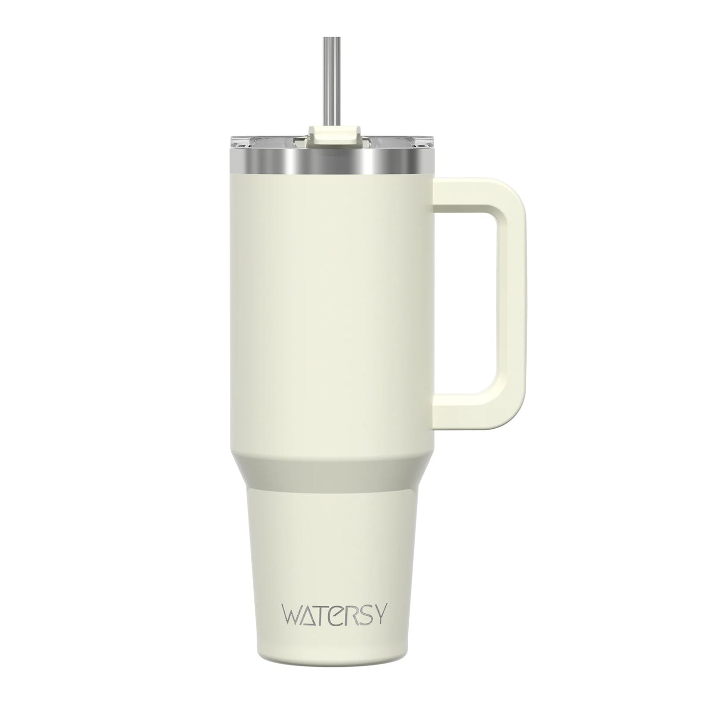 40Oz/1200Ml Tumbler with Handle and Straw Lid Large Capacity Stainless Steel Thermal Cup Keep Coffee Beer Cold Vacuum