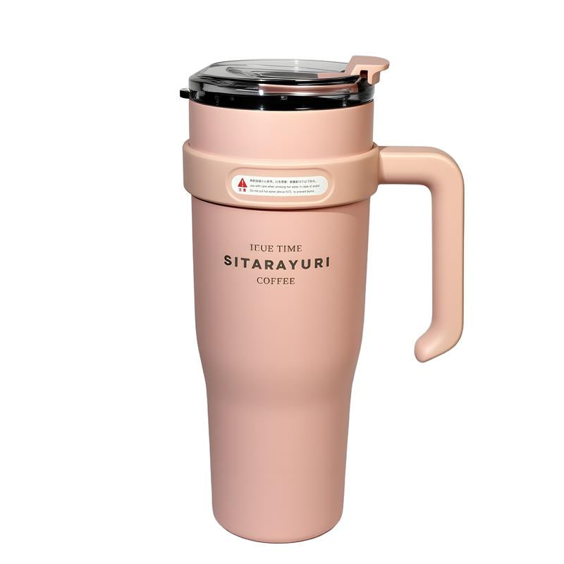 3-Pack Insulated Stainless Steel Water Bottles - Two 40 Oz Tumblers & One Cooler with Lids & Straws - Non-Bpa Free & Portable Travel Set